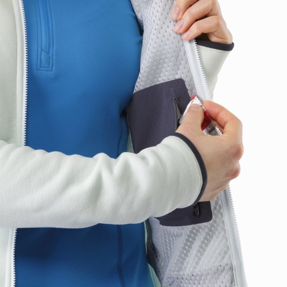 Arc'teryx Kyanite Hoody Light Blue Polartec Fleece Women's Small - Picture 2 of 4